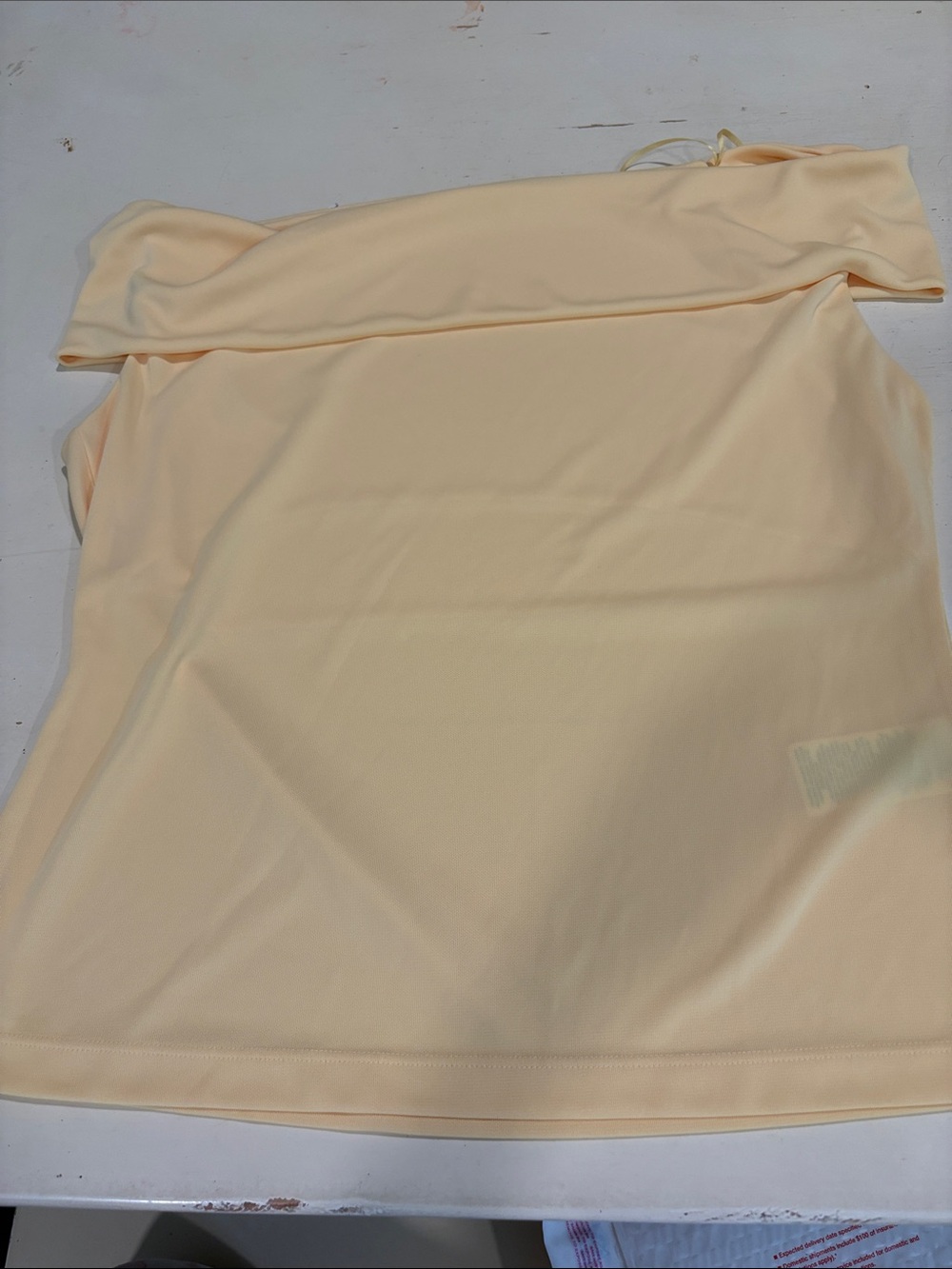 Ralph Lauren yellow off the shoulder top large